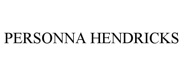 Trademark Logo PERSONNA HENDRICKS