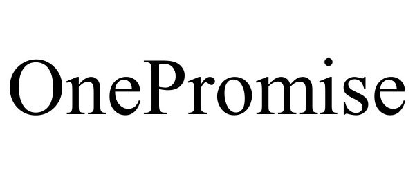Trademark Logo ONEPROMISE
