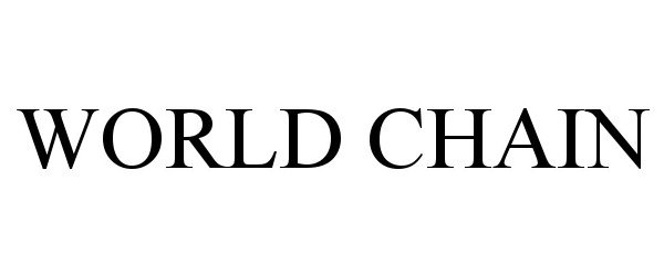 Trademark Logo WORLD CHAIN