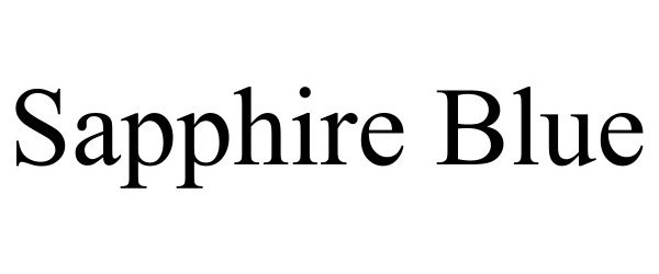 Trademark Logo SAPPHIRE BLUE