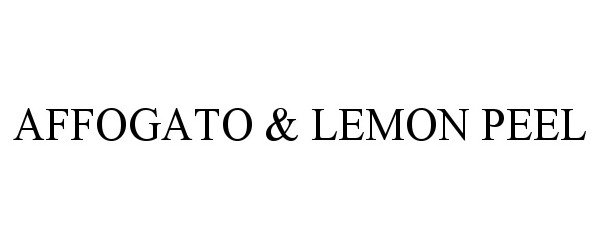 Trademark Logo AFFOGATO &amp; LEMON PEEL