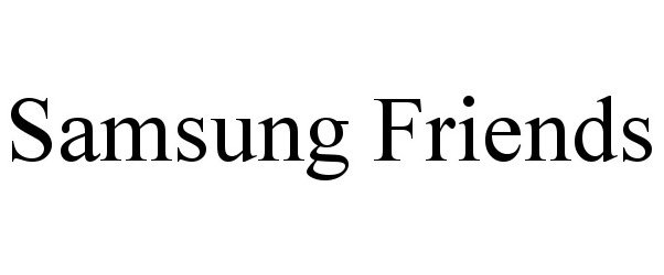 Trademark Logo SAMSUNG FRIENDS