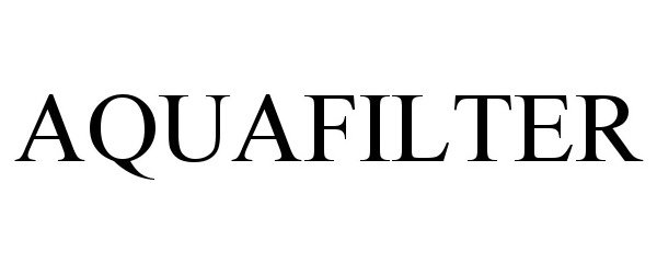 Trademark Logo AQUAFILTER