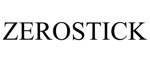 Trademark Logo ZEROSTICK