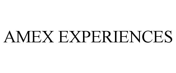  AMEX EXPERIENCES