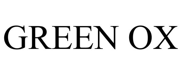 Trademark Logo GREEN OX