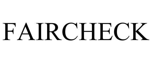 Trademark Logo FAIRCHECK