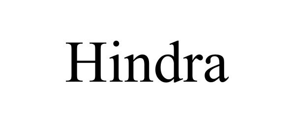 Trademark Logo HINDRA