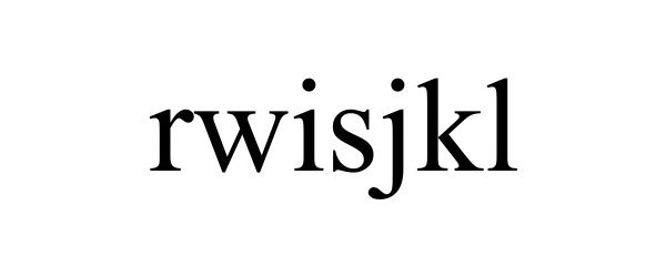 Trademark Logo RWISJKL