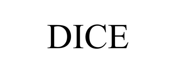 Trademark Logo DICE