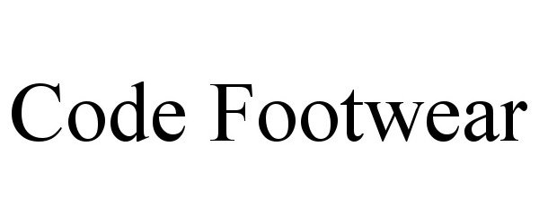 Trademark Logo CODE FOOTWEAR