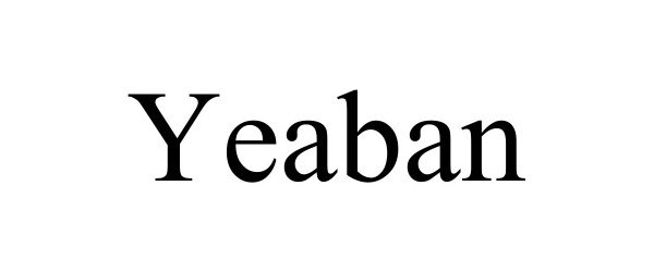 Trademark Logo YEABAN