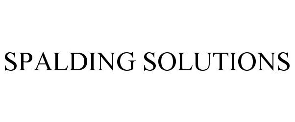  SPALDING SOLUTIONS