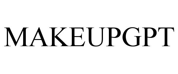 Trademark Logo MAKEUPGPT