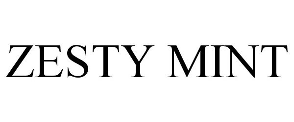 Trademark Logo ZESTY MINT