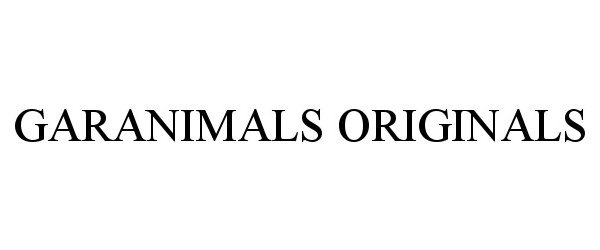 Trademark Logo GARANIMALS ORIGINALS