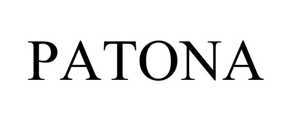Trademark Logo PATONA
