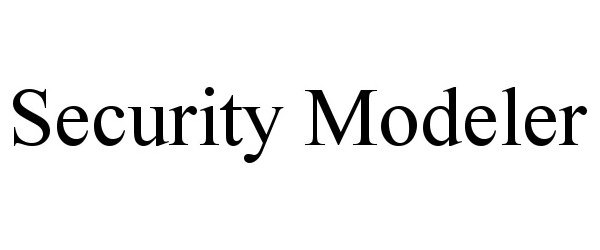 Trademark Logo SECURITY MODELER