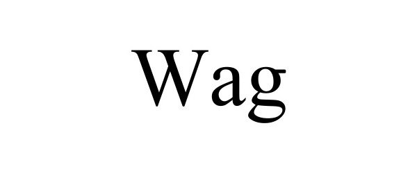 Trademark Logo WAG