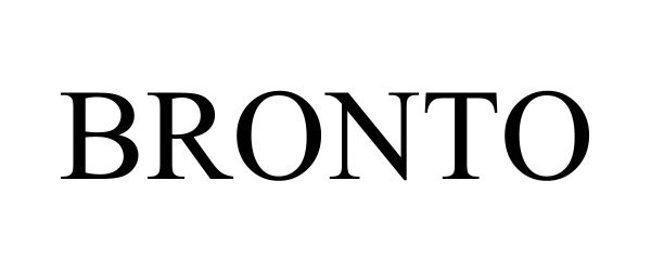 Trademark Logo BRONTO