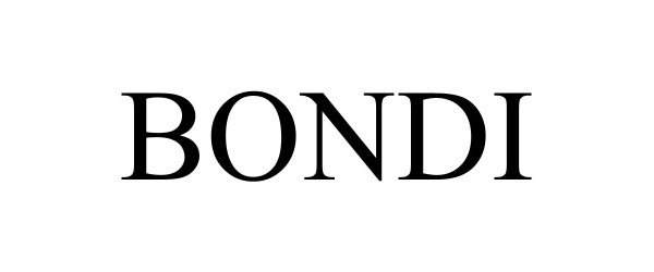 Trademark Logo BONDI