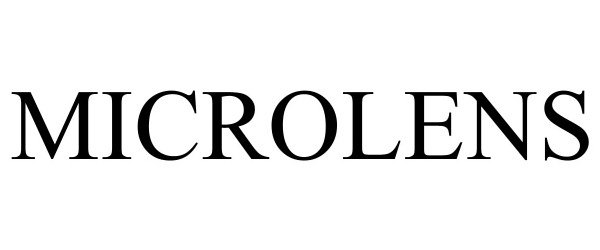 Trademark Logo MICROLENS