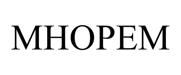 Trademark Logo MHOPEM