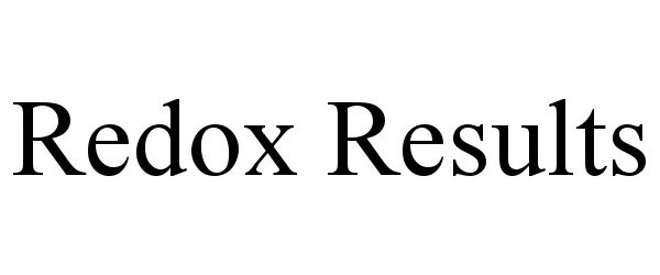 Trademark Logo REDOX RESULTS