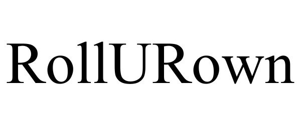 Trademark Logo ROLLUROWN