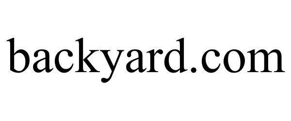  BACKYARD.COM