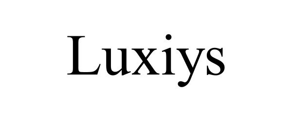 Trademark Logo LUXIYS