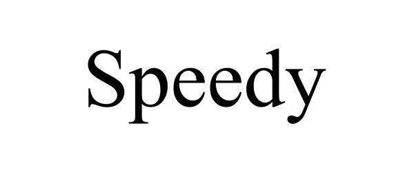 Trademark Logo SPEEDY