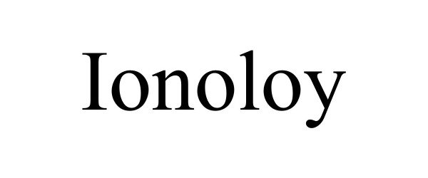 Trademark Logo IONOLOY