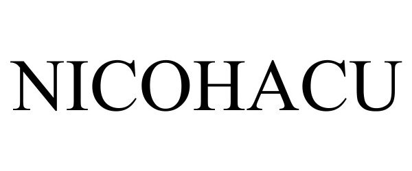 Trademark Logo NICOHACU