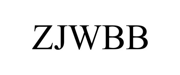Trademark Logo ZJWBB