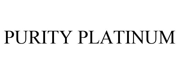 Trademark Logo PURITY PLATINUM