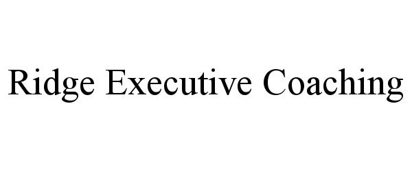  RIDGE EXECUTIVE COACHING