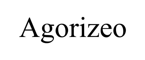 Trademark Logo AGORIZEO