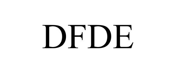 Trademark Logo DFDE