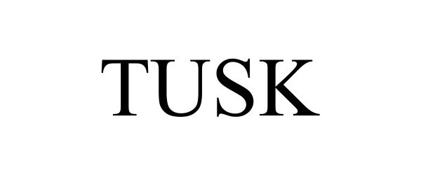 Trademark Logo TUSK
