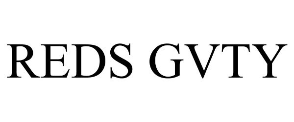 Trademark Logo REDS GVTY