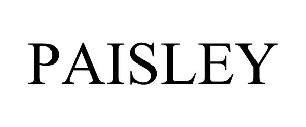 Trademark Logo PAISLEY