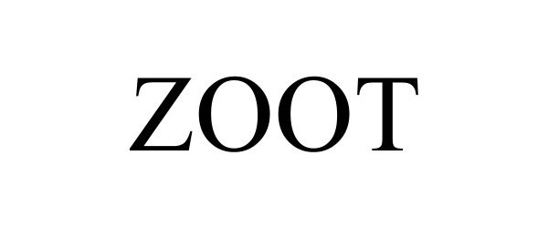 Trademark Logo ZOOT