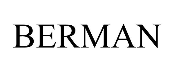 Trademark Logo BERMAN