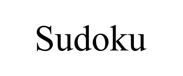 Trademark Logo SUDOKU