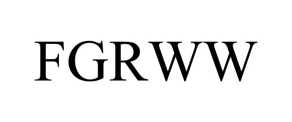 Trademark Logo FGRWW