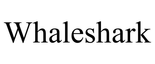 Trademark Logo WHALESHARK
