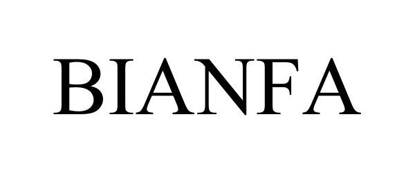 Trademark Logo BIANFA