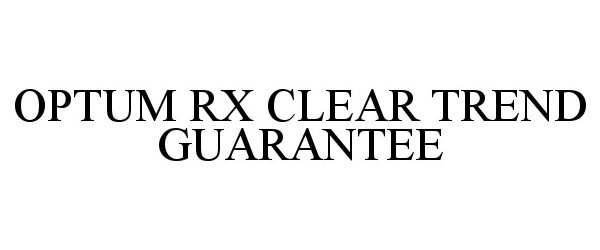 Trademark Logo OPTUM RX CLEAR TREND GUARANTEE