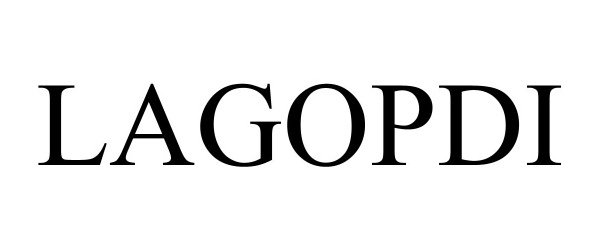 Trademark Logo LAGOPDI